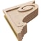 Ekena Millwork 4"W x 16"D x 16"H Thin Scroll Rough Cedar Woodgrain TimberThane Corbel, Primed Tan CORUR04X16X16SCRRCPR - alternate 2